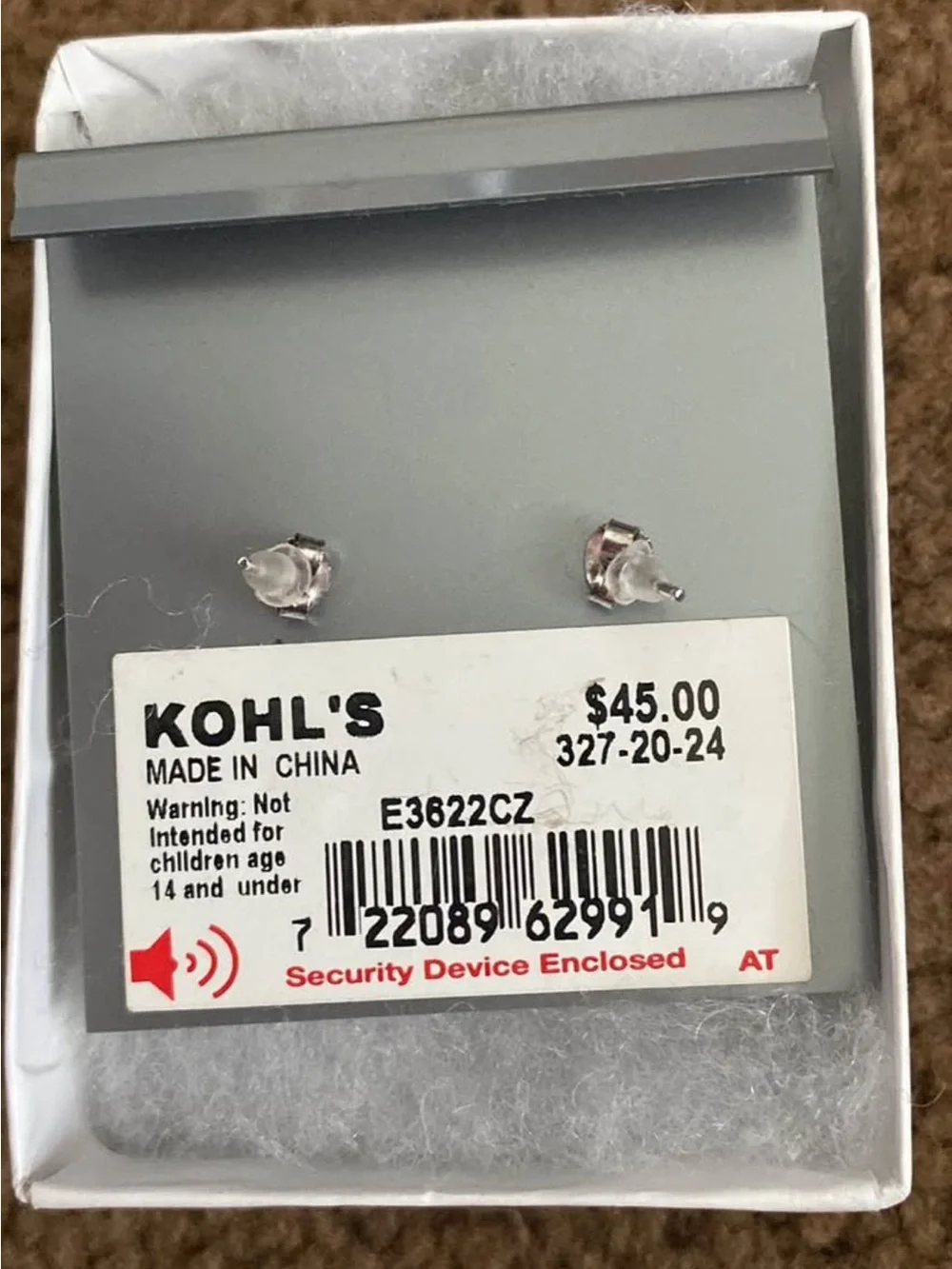 Primrose Sterling Silver Clear Cubic Zirconia Halo Stud Earrings
